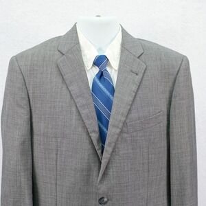 Joseph Abboud Tellegno 1900 Super 120s Wool Gray Sharksin Wool Blazer -40L Slim-